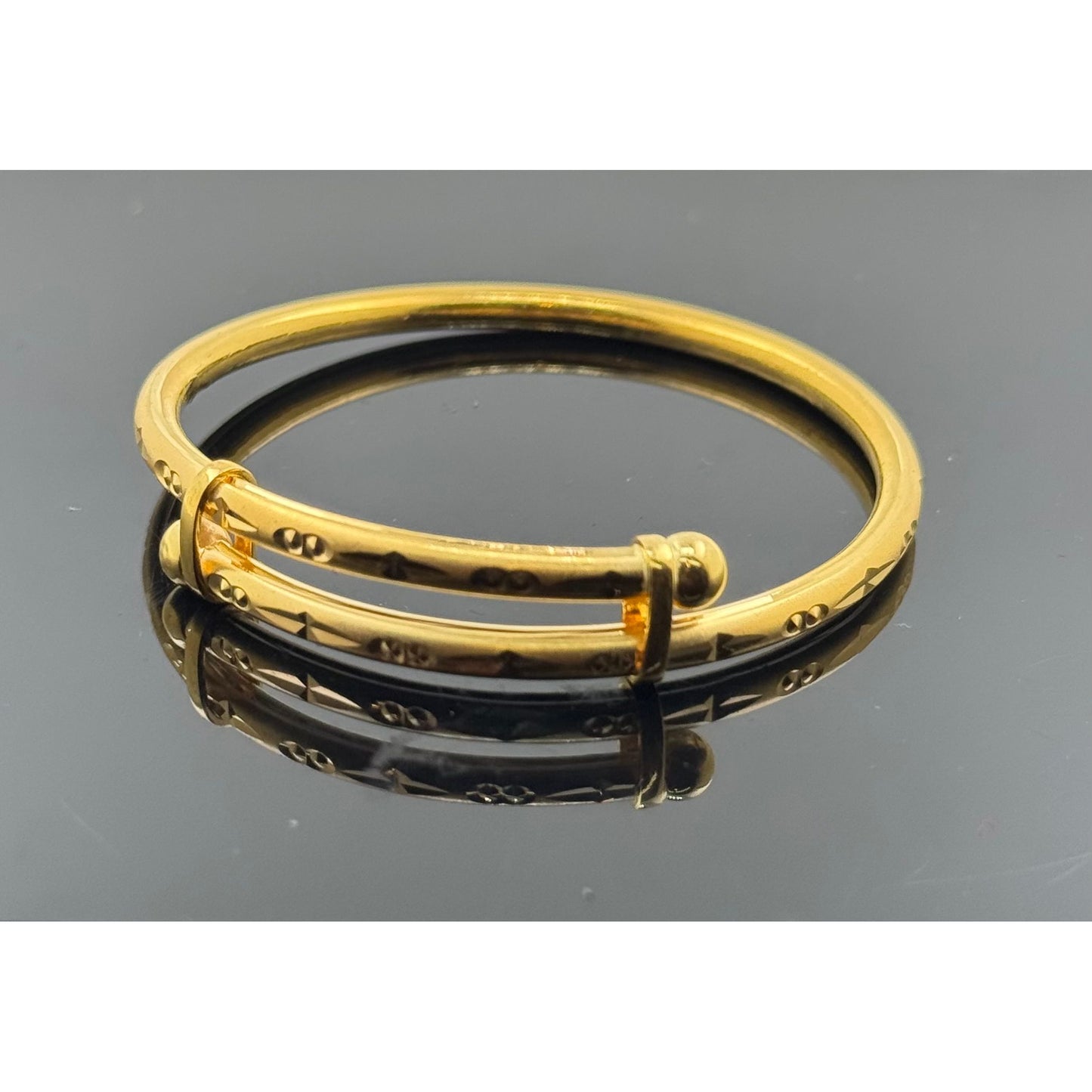 22k Simple Children Adjustable bangle BB13