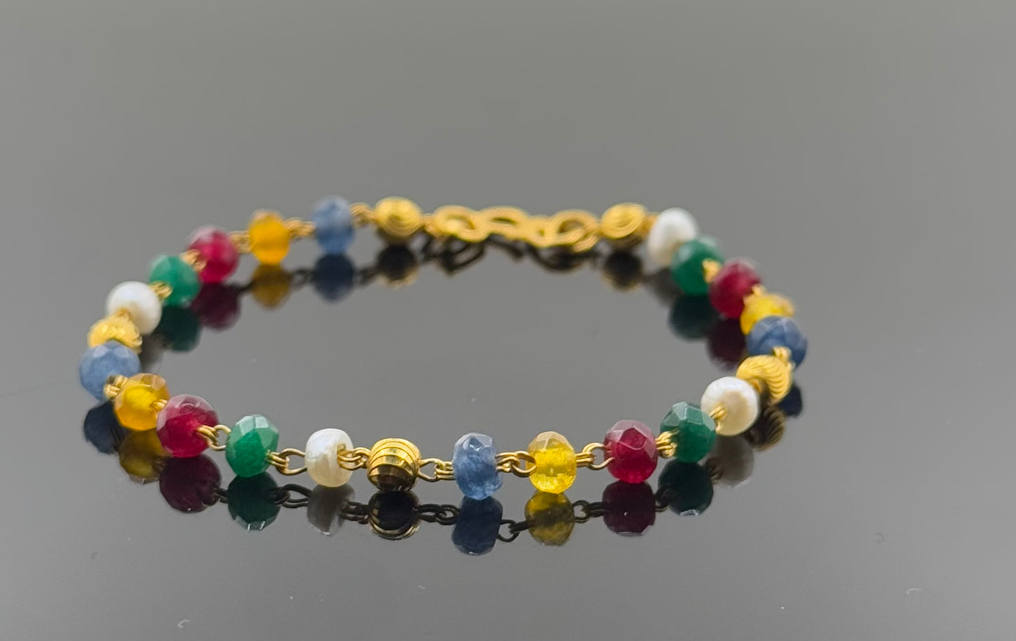 22k Children Color Bead Bracelet BBB21