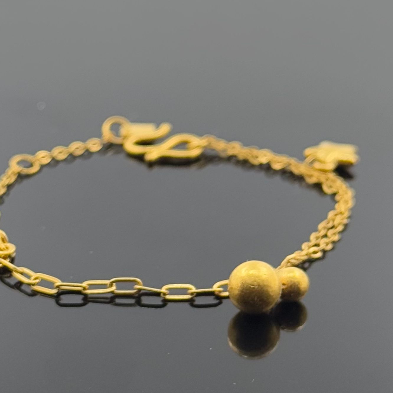 22k Children Charm Bracelet BBB29