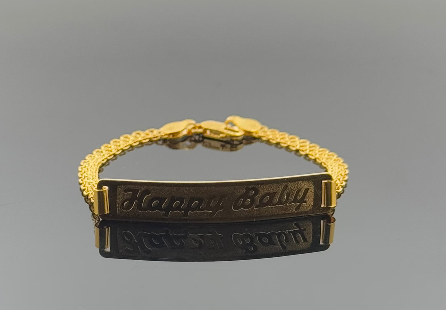 22k Children Happy Birthday Bracelet BBB43