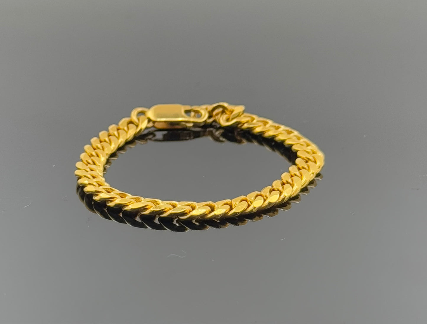 22k Children Curb Bracelet BBB48