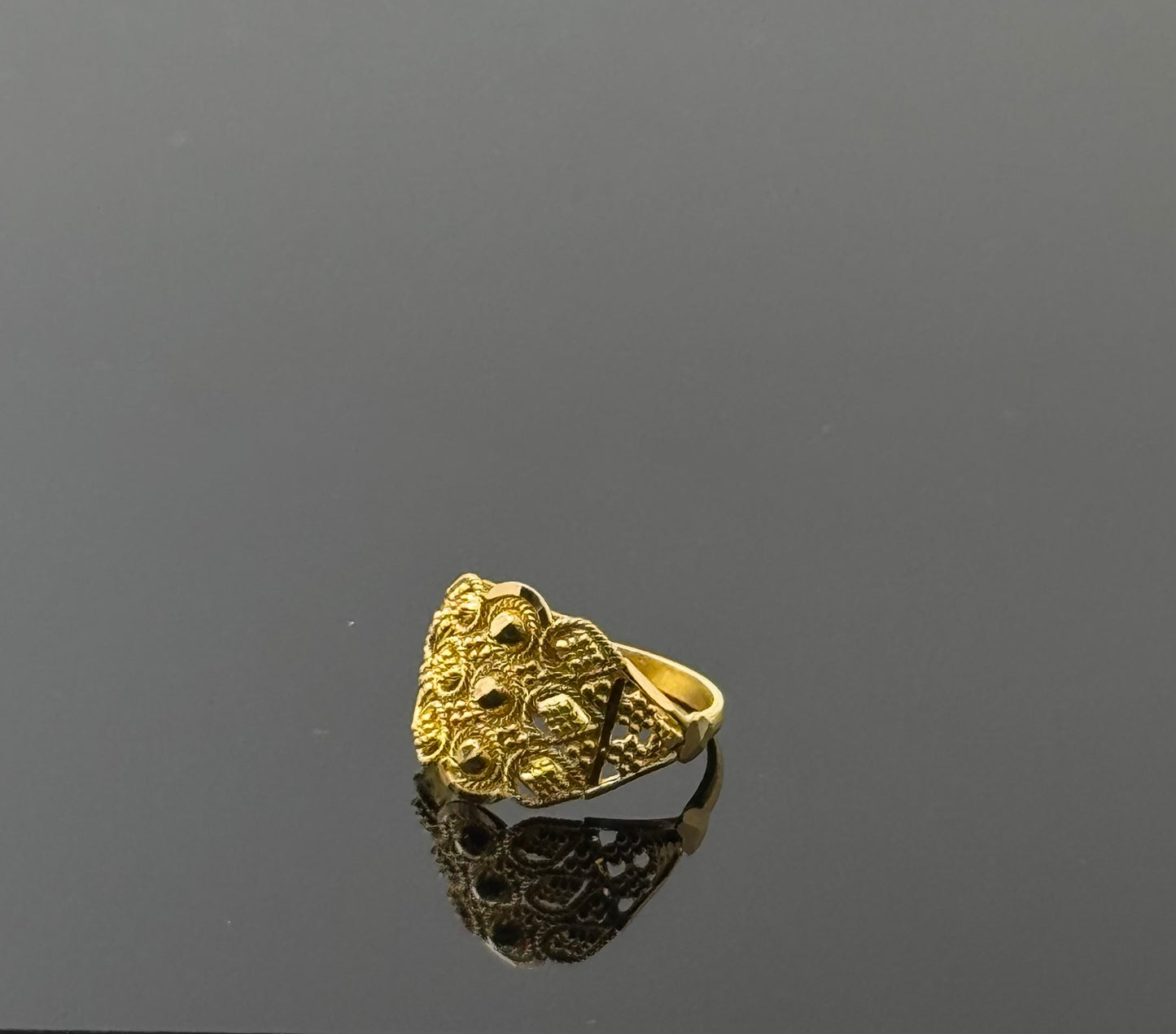 22k Simple Floarl Children Ring BBR13
