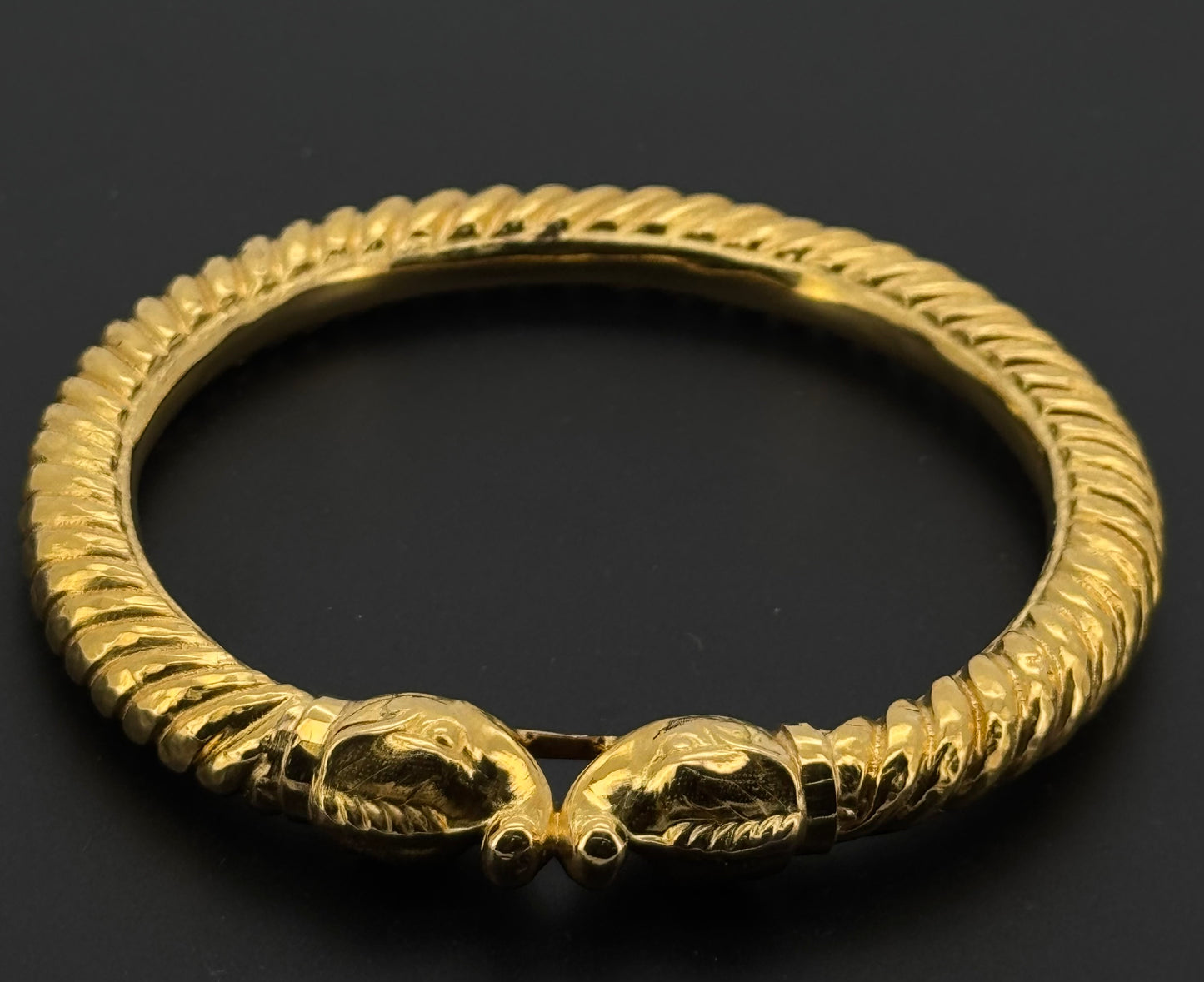 22K Solid Gold Fancy Bangles BG211