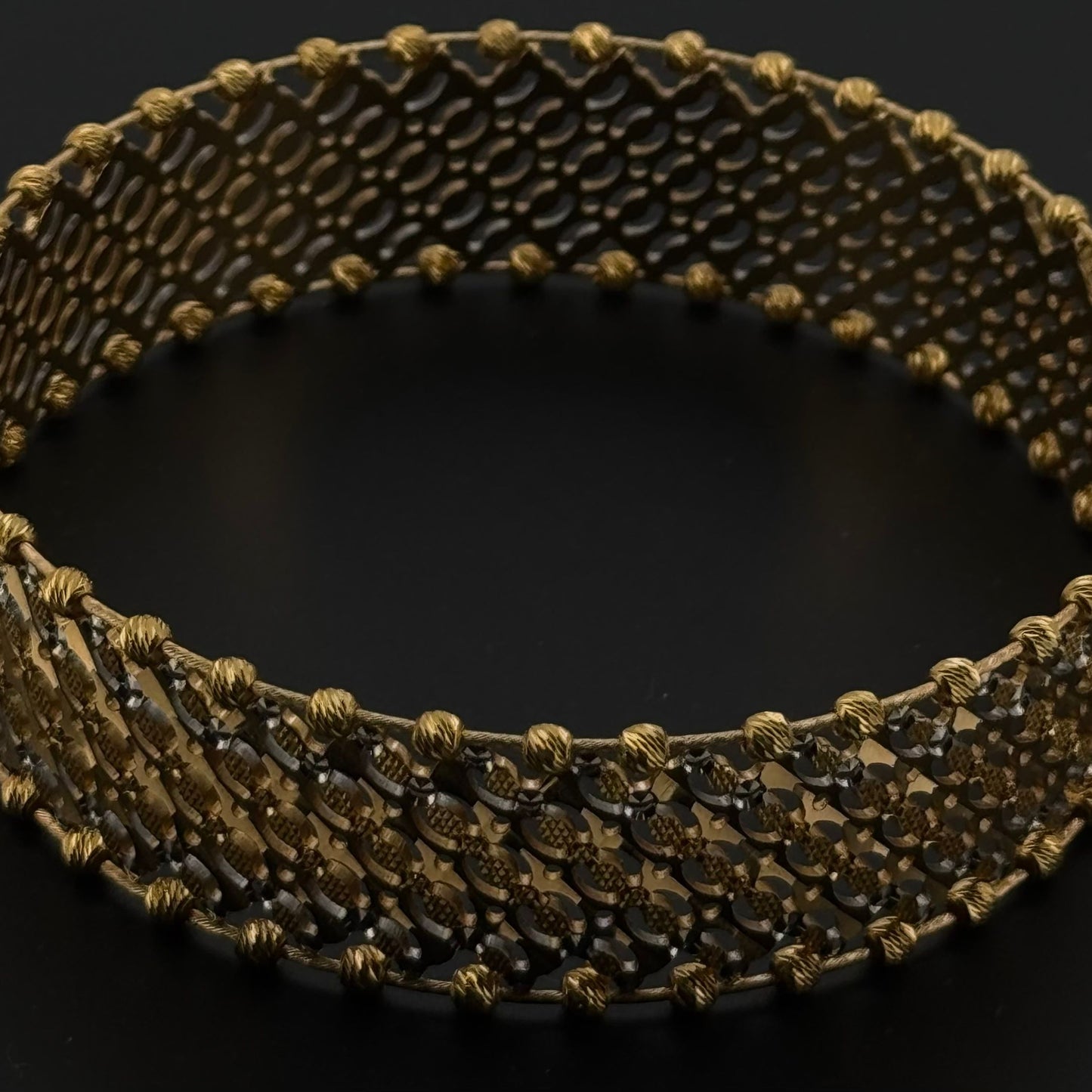 22K Solid Gold Fancy Bangles BG216