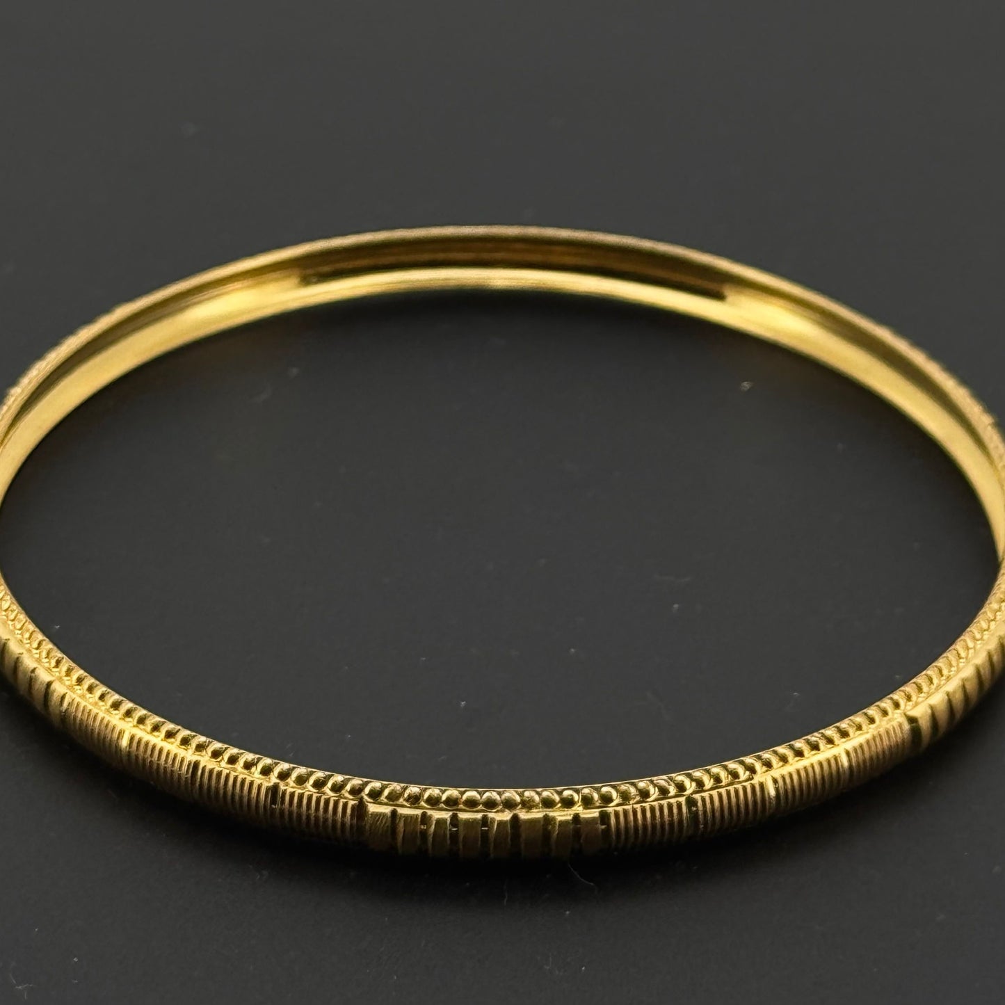 22K Solid Gold Fancy Bangles BG219