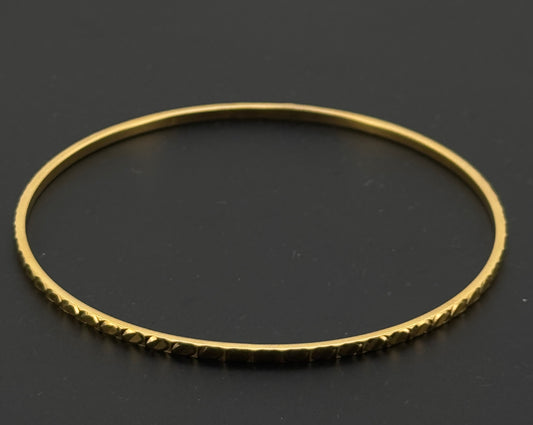 22K Solid Gold Fancy Bangles BG224