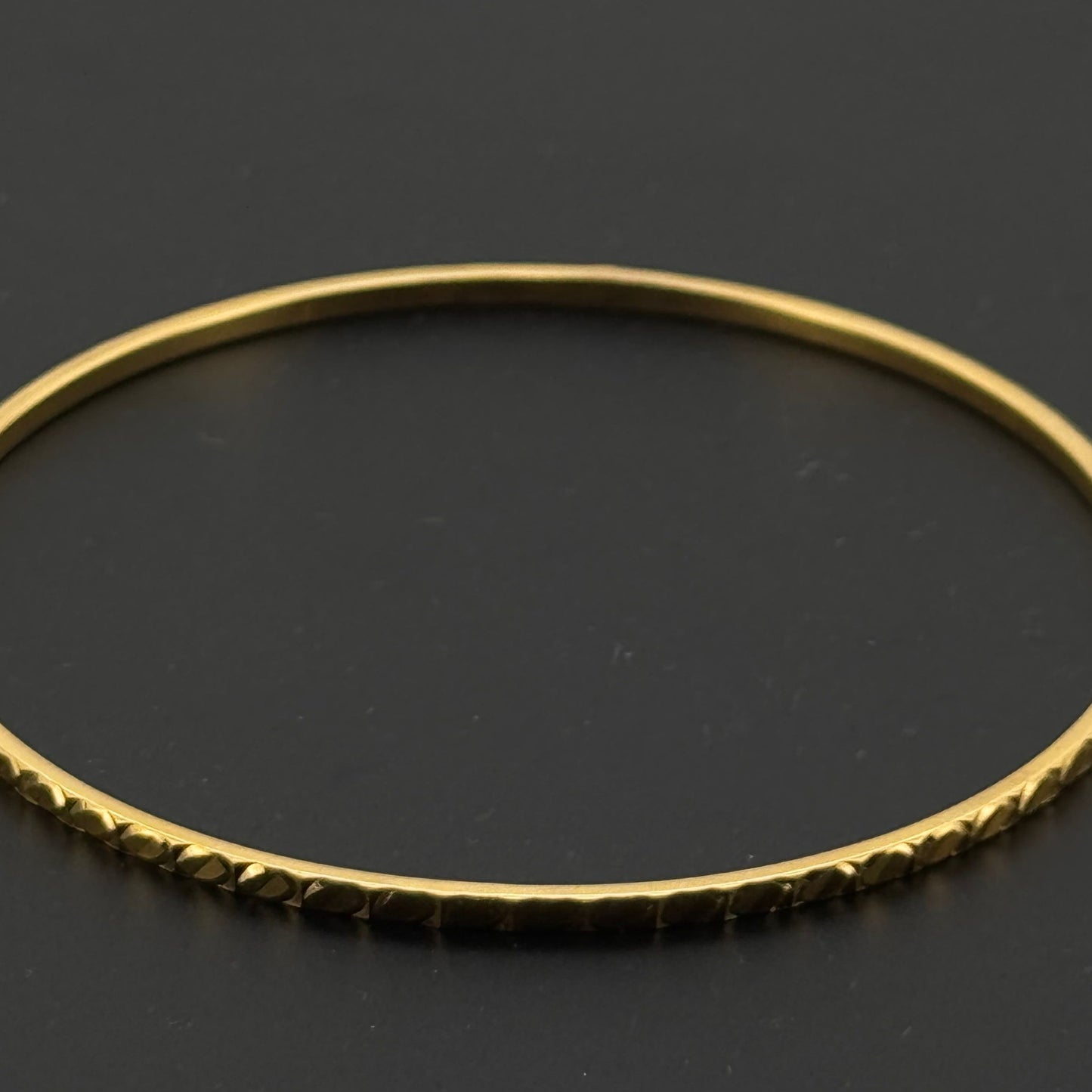 22K Solid Gold Fancy Bangles BG224