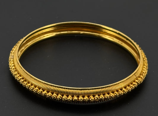 22K Solid Gold Fancy Bangles BG240