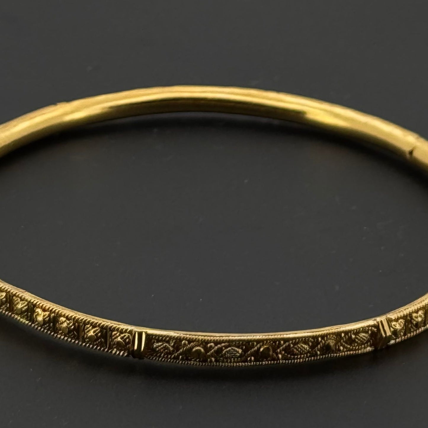 22K Solid Gold Fancy Bangles BG247