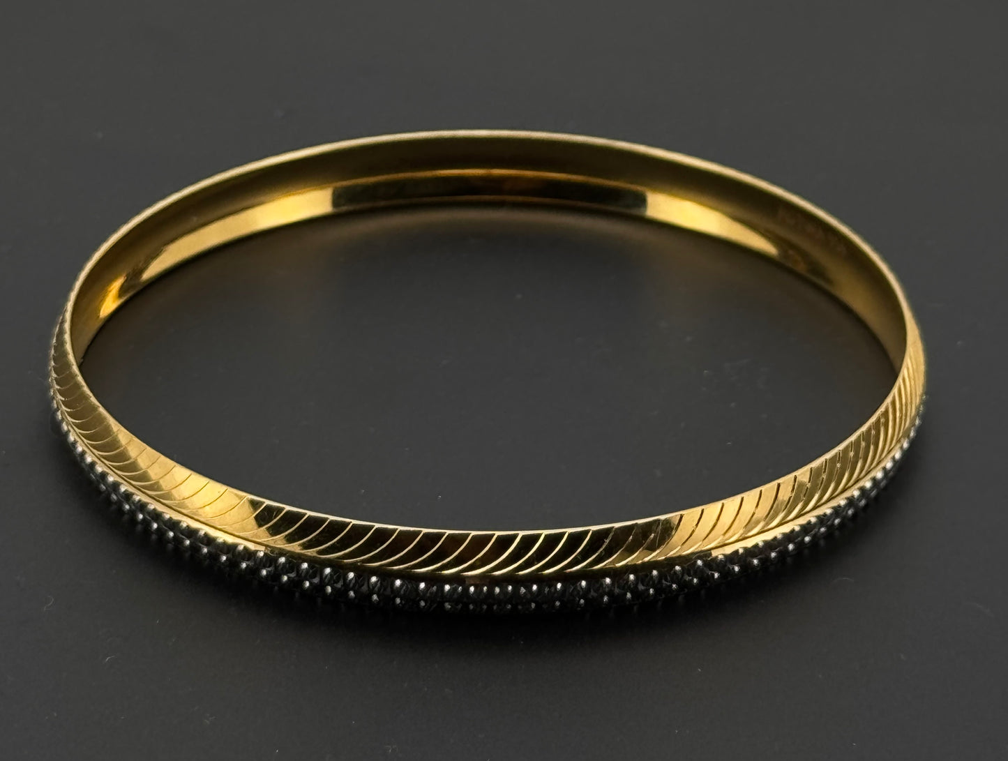 22K Solid Gold Fancy Bangles BG248
