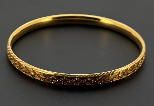 22K Solid Gold Fancy Bangles BG261