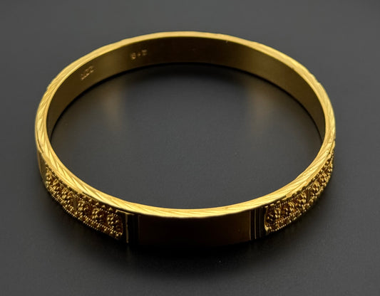 22K Solid Gold Fancy Bangles BG273