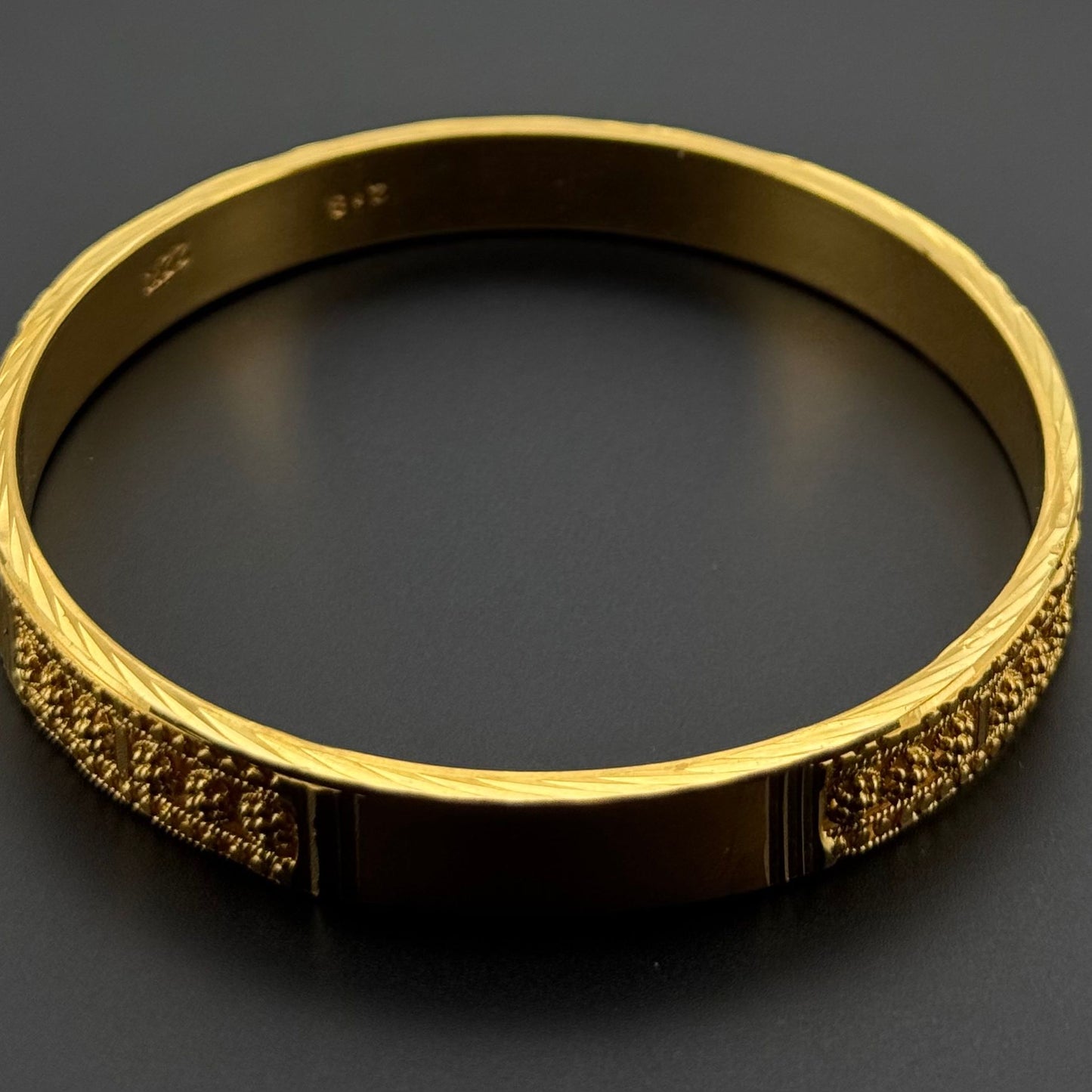 22K Solid Gold Fancy Bangles BG273