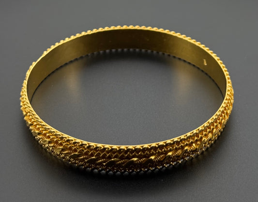 22K Solid Gold Fancy Bangles BG274