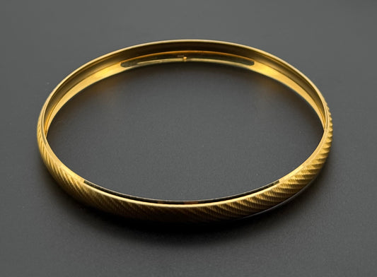 21K Solid Gold Fancy Bangles BG277
