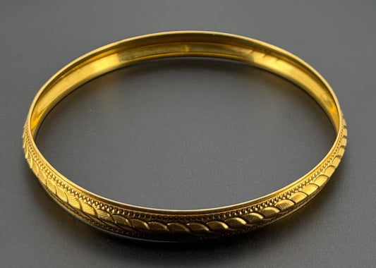 22K Solid Gold Fancy Bangles BG278