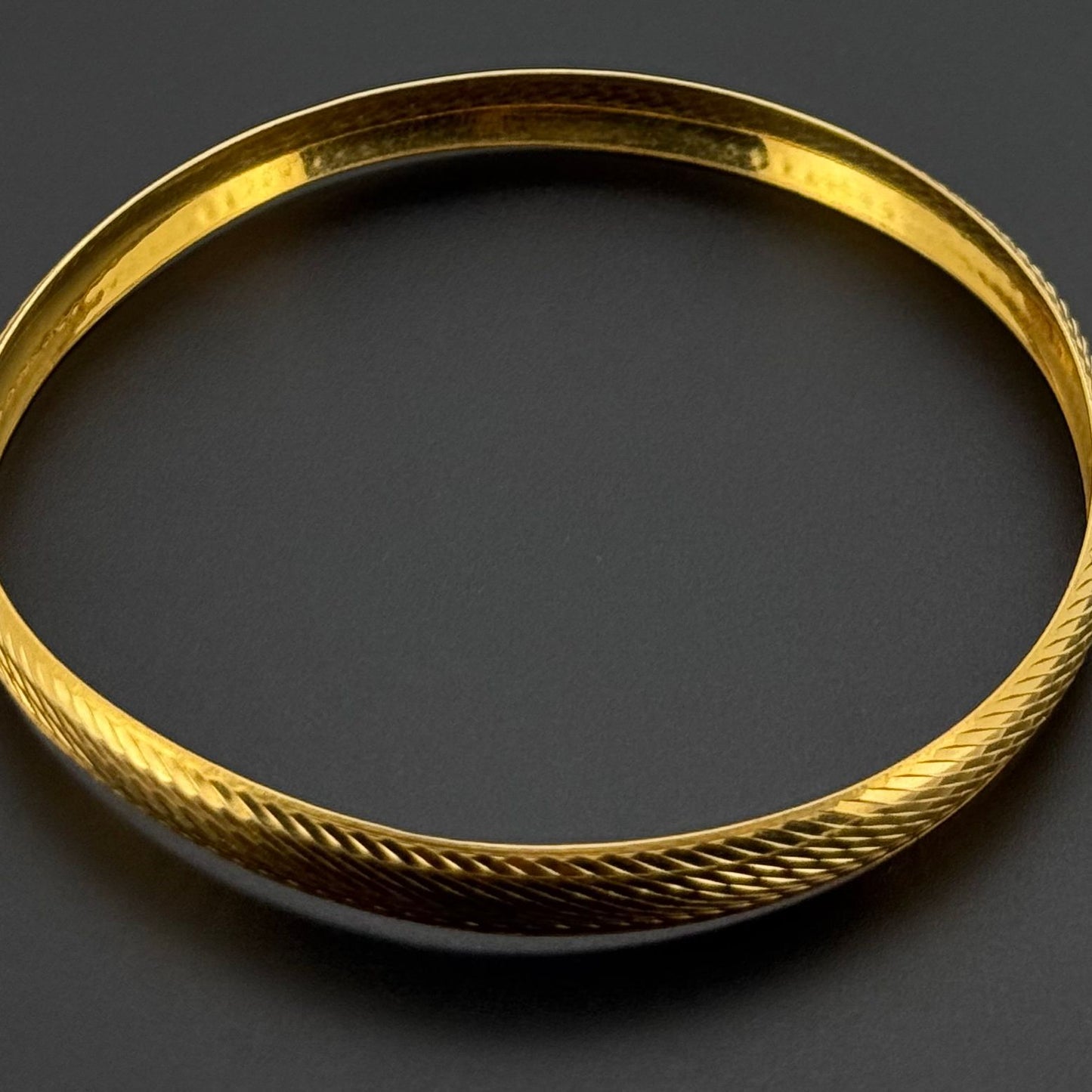 21K Solid Gold Fancy Bangles BG291