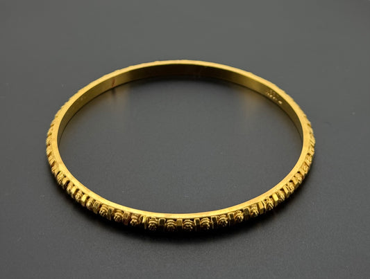 22K Solid Gold Fancy Bangles BG304