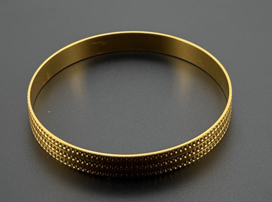 22K Solid Gold Fancy Bangles BG306