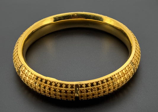 22K Solid Gold Fancy Bangles BG309