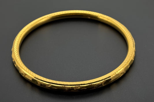 22K Solid Gold Fancy Bangles BG314