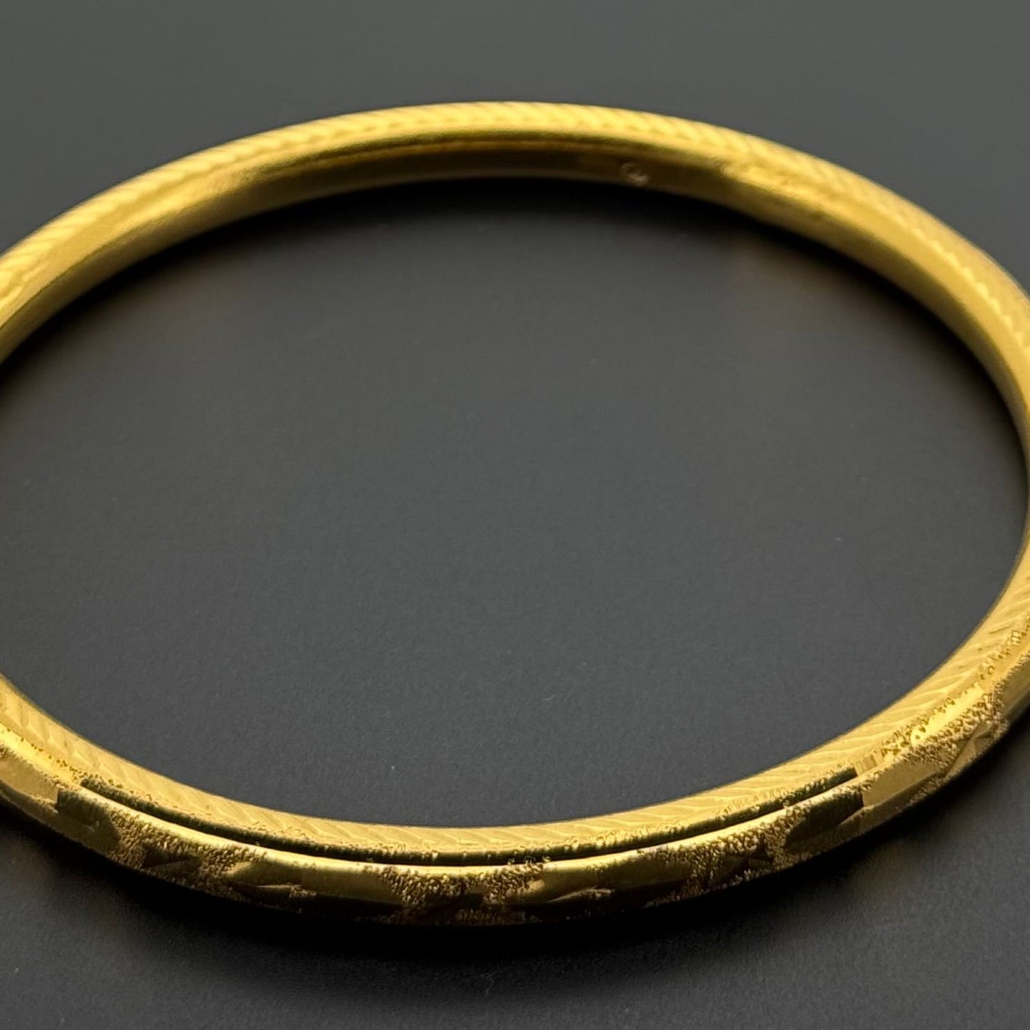 22K Solid Gold Fancy Bangles BG314