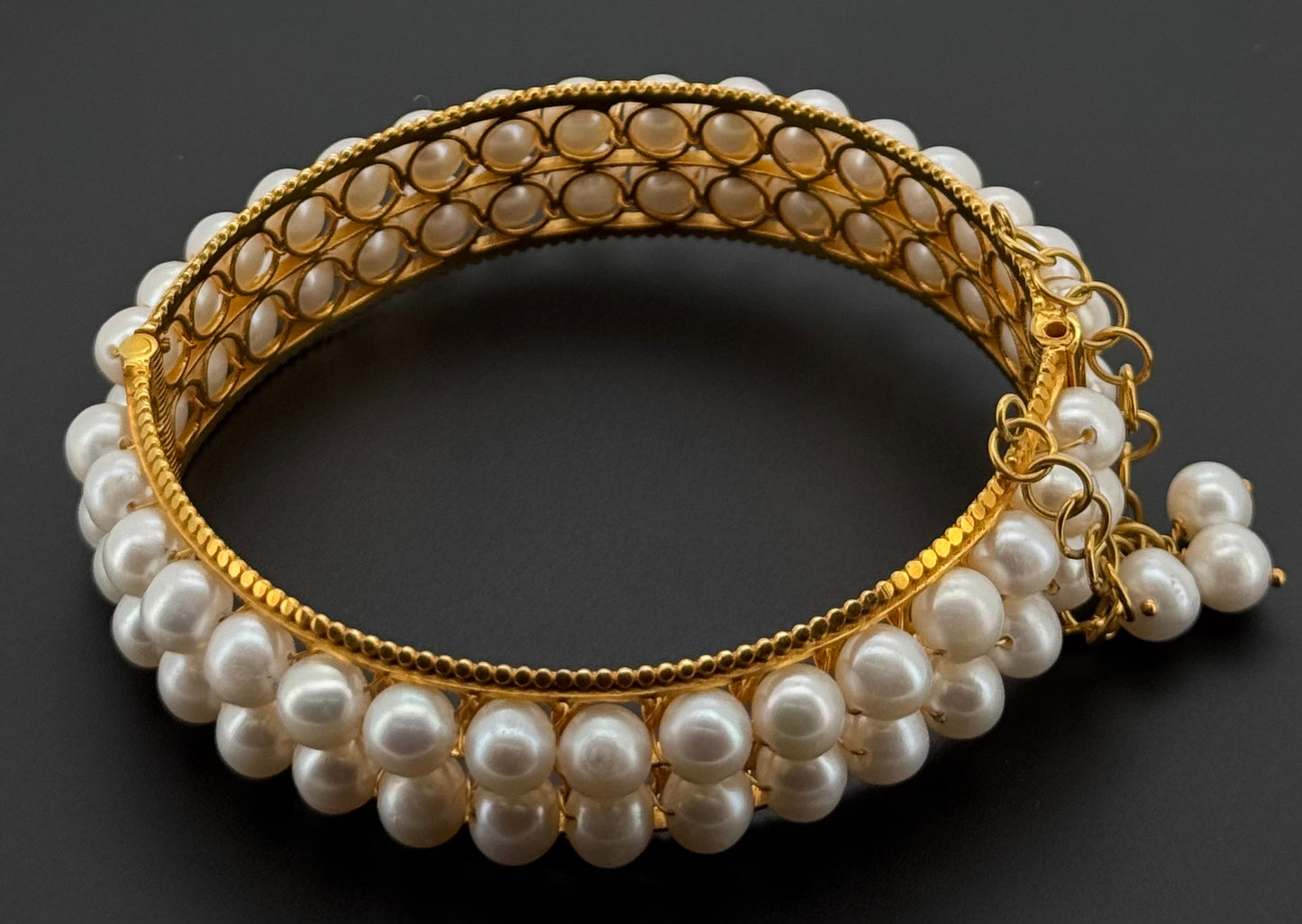 21K Solid Gold Fancy Bangles BG316