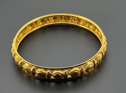 22K Solid Gold Fancy Bangles BG317