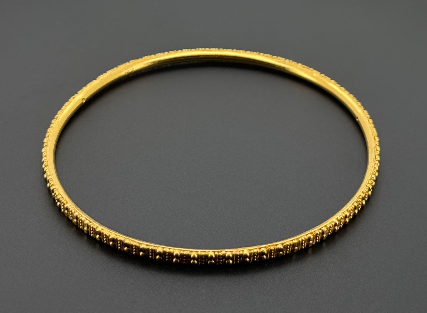 22K Solid Gold Fancy Bangles BG324