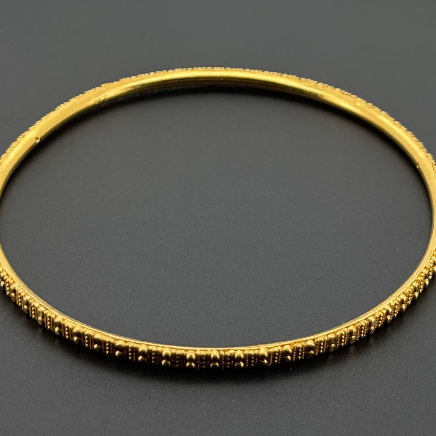 22K Solid Gold Fancy Bangles BG324