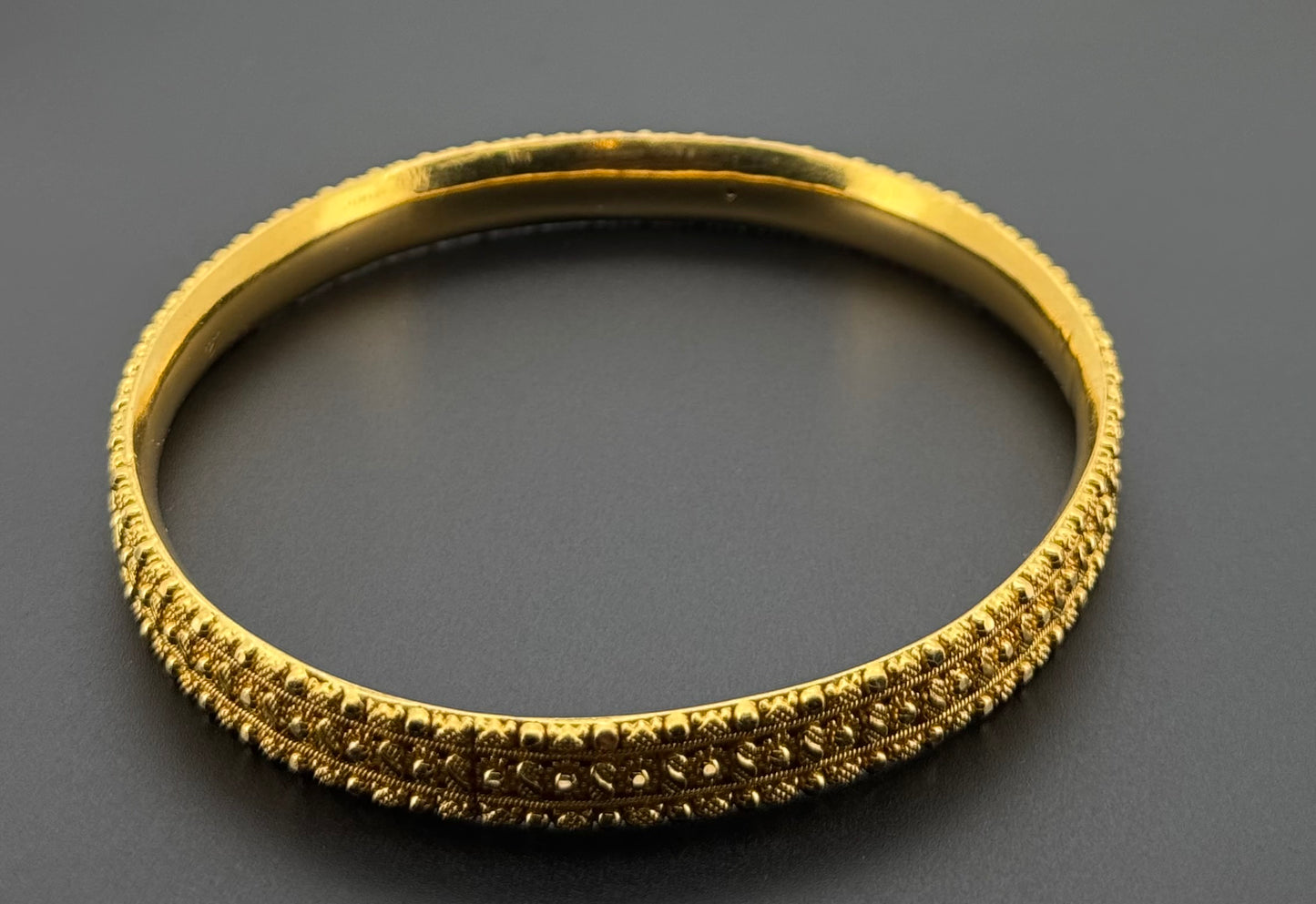 22K Solid Gold Fancy Bangles BG332