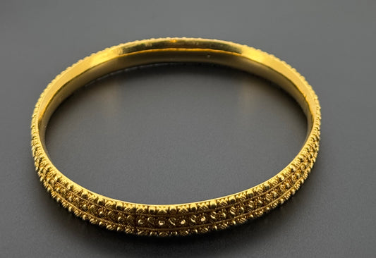 22K Solid Gold Fancy Bangles BG332