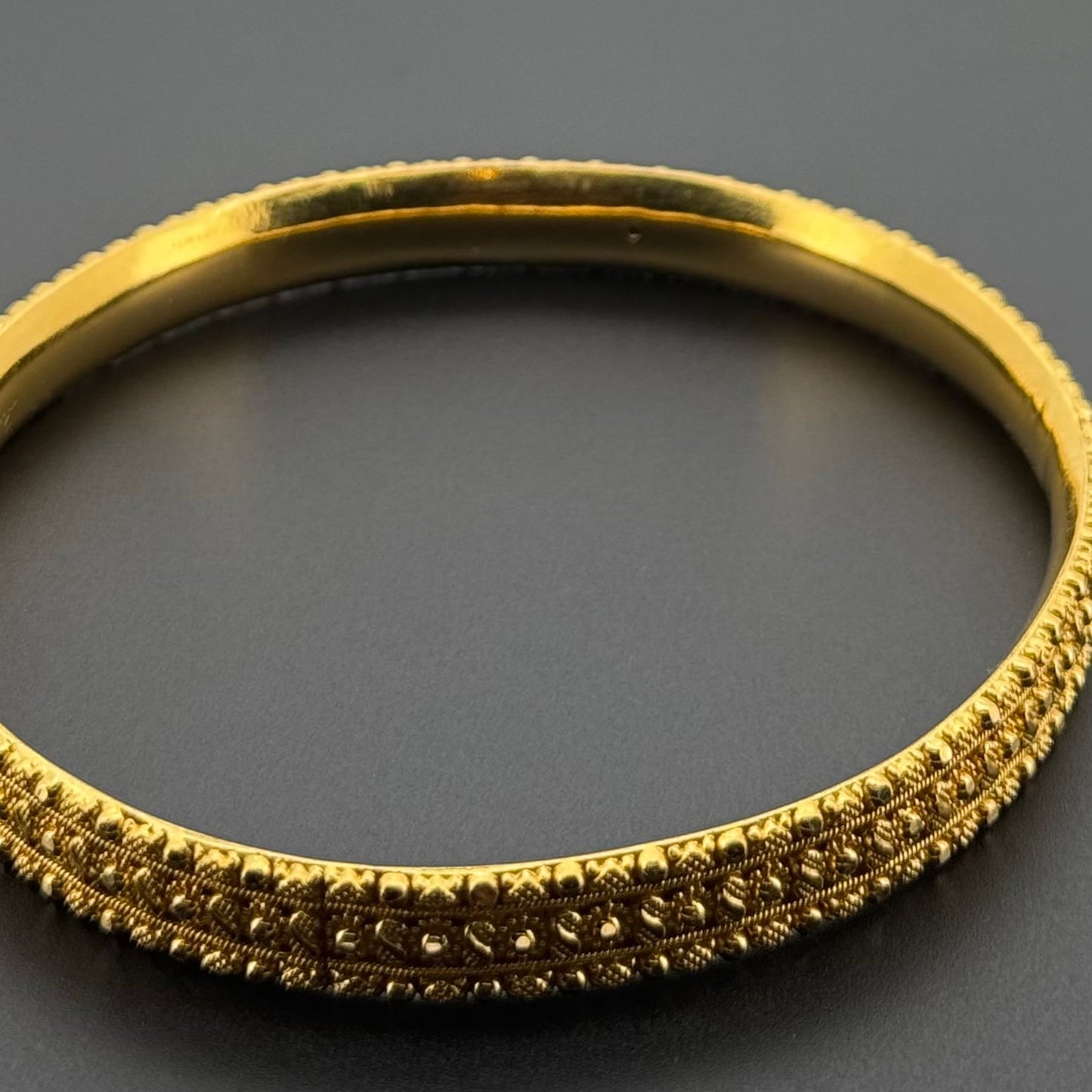 22K Solid Gold Fancy Bangles BG332