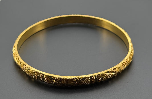 22K Solid Gold Fancy Bangles BG363