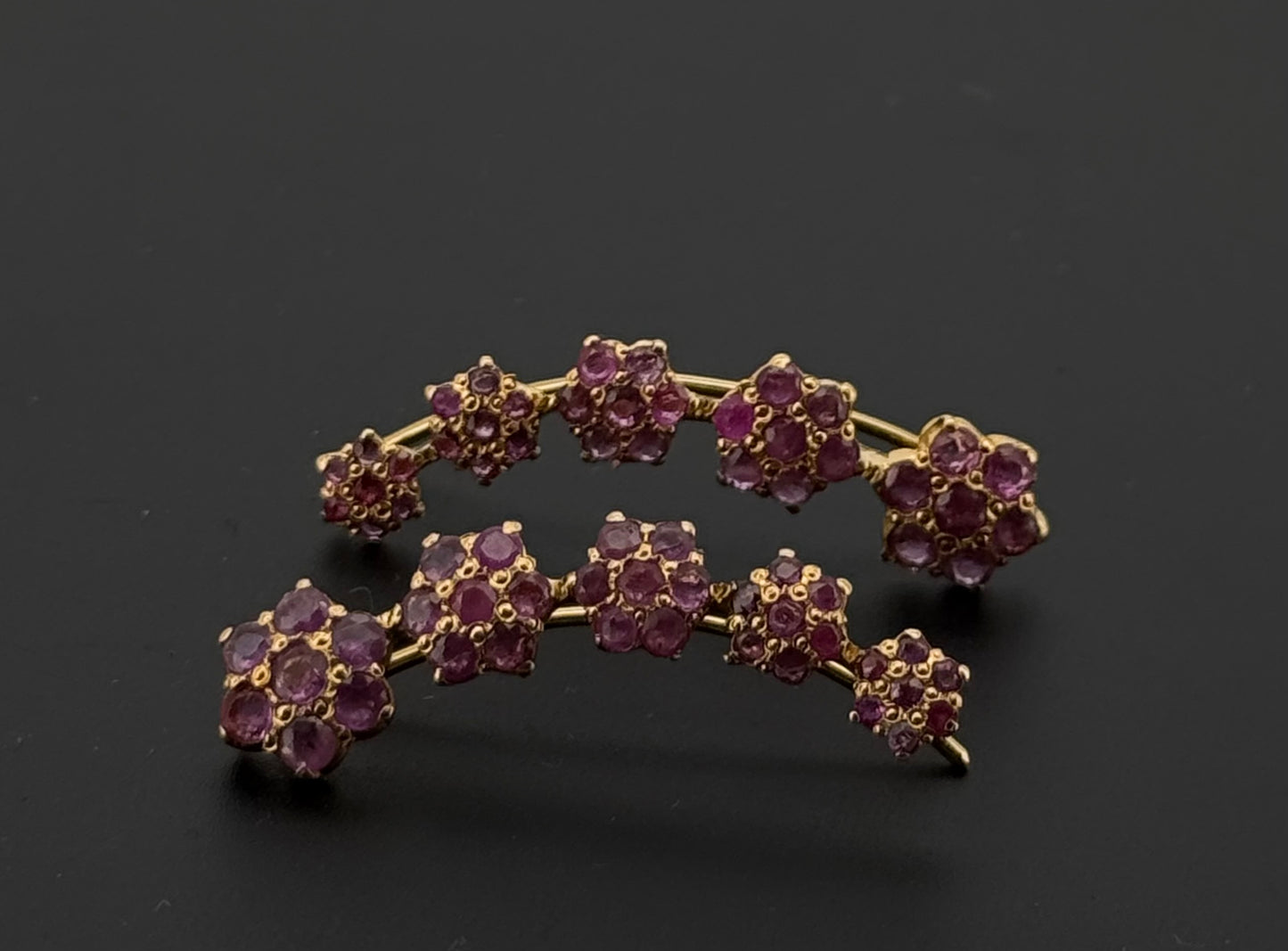 22k Solid Gold Simple Ladies Hoops E302