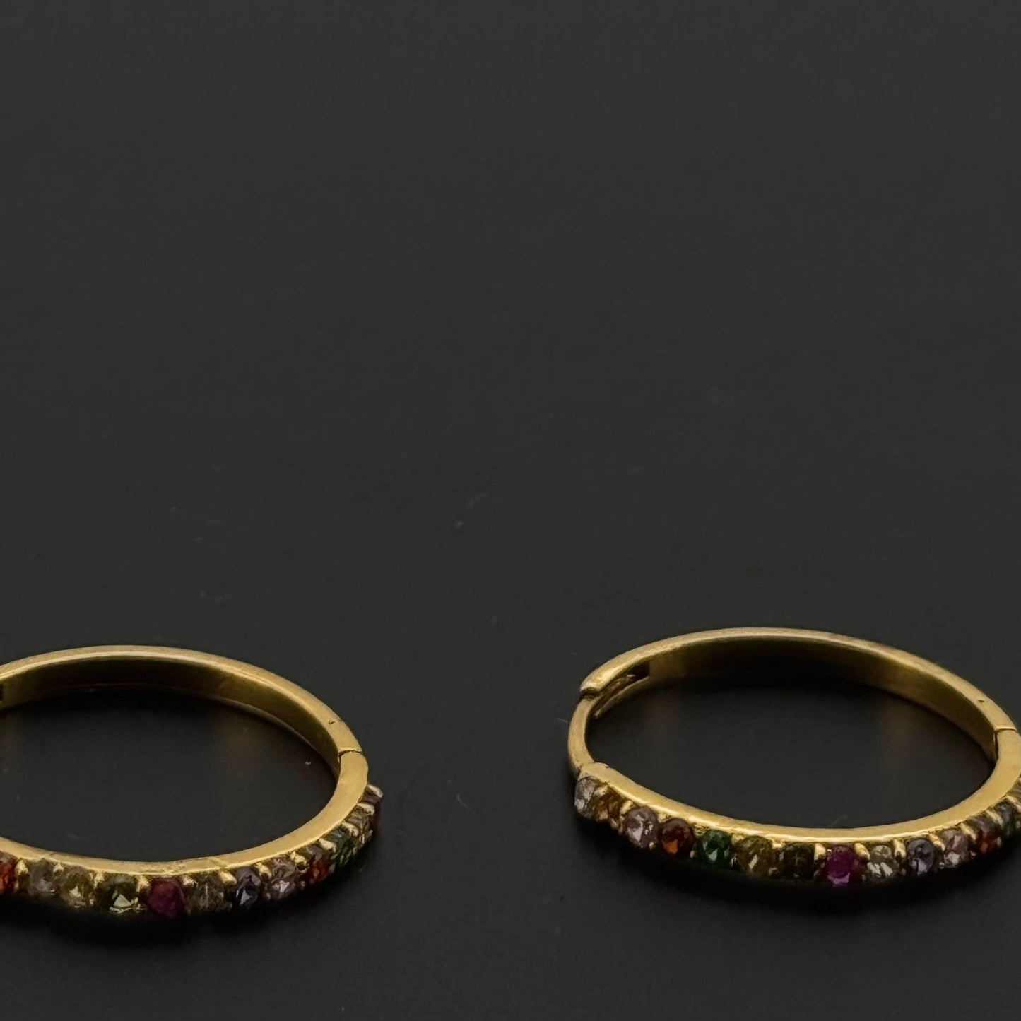 22k Solid Gold Simple Ladies Hoops E428