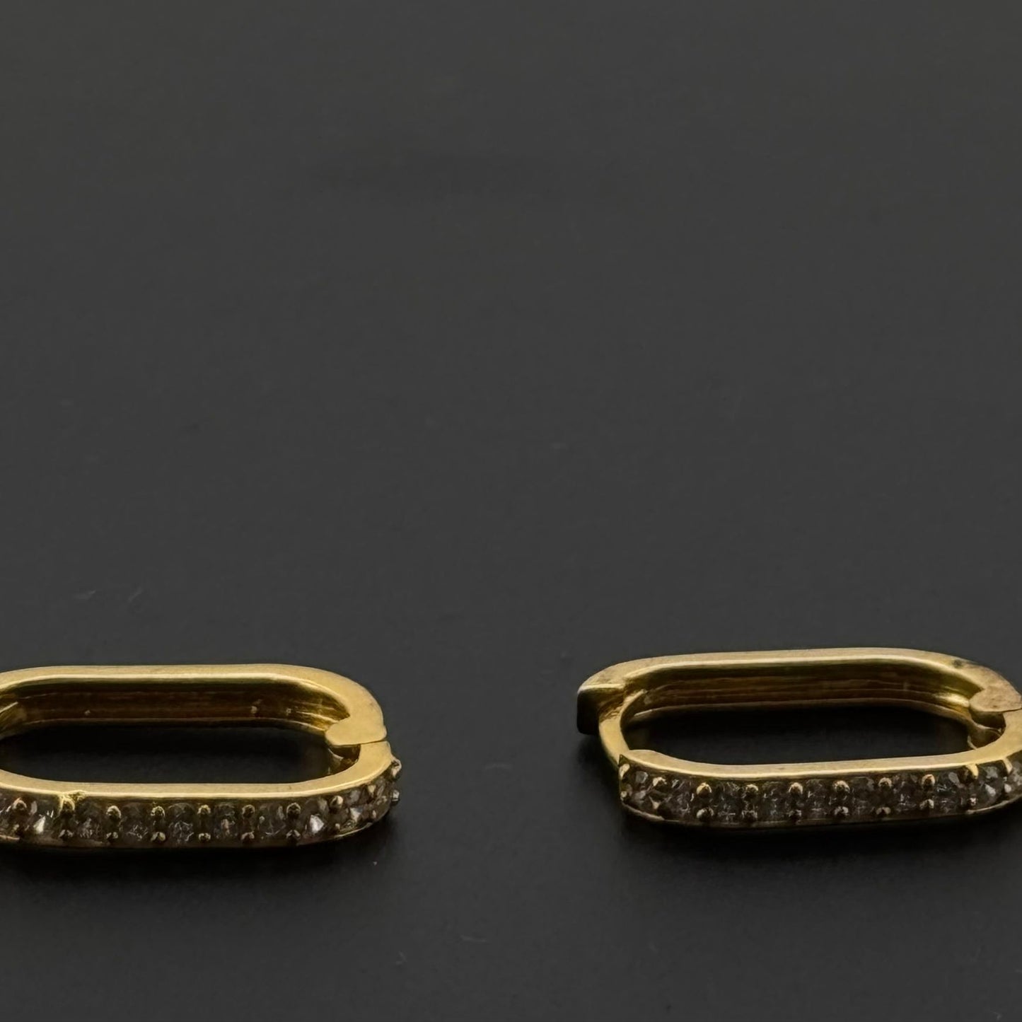 22k Solid Gold Simple Ladies Hoops E473