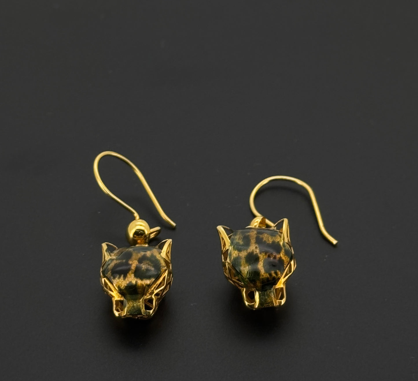 21k Solid Gold Simple Ladies Hoops E496