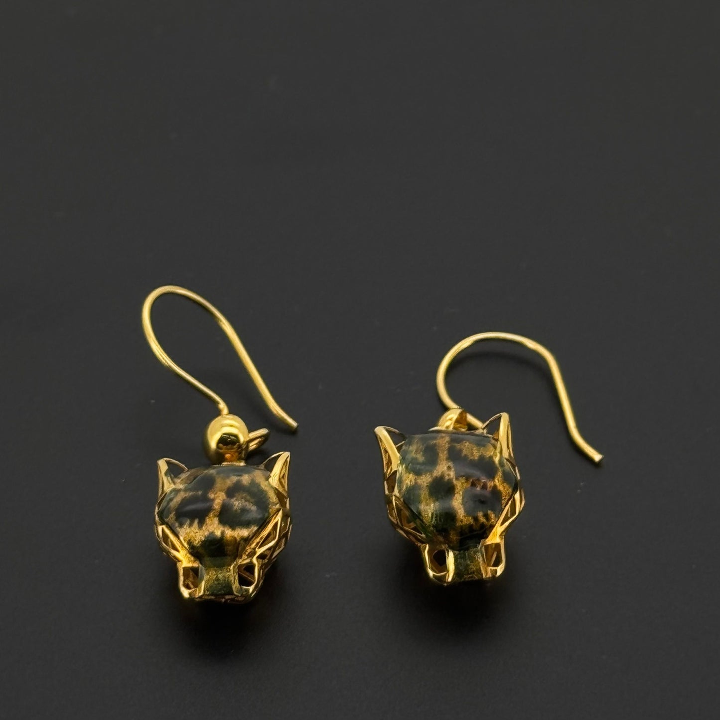 21k Solid Gold Simple Ladies Hoops E496