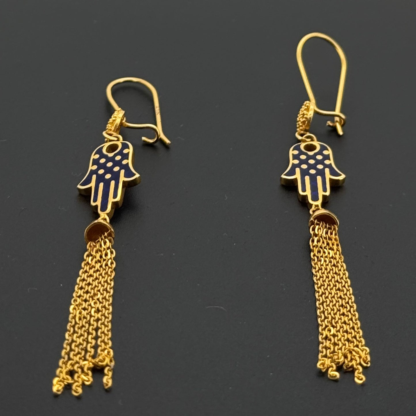 21k Solid Gold Simple Ladies Hoops E964