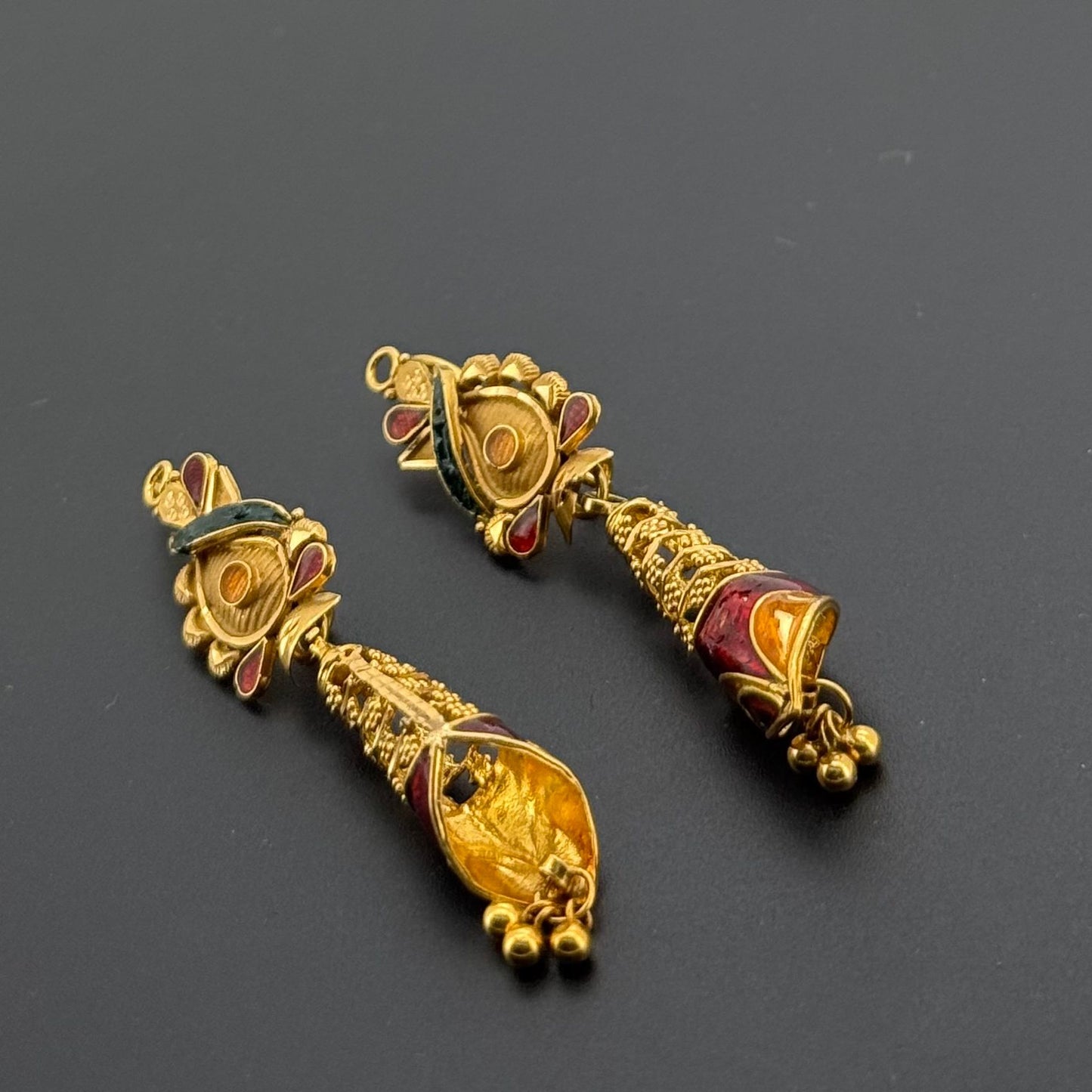 18k Solid Gold Simple Ladies Hoops E973