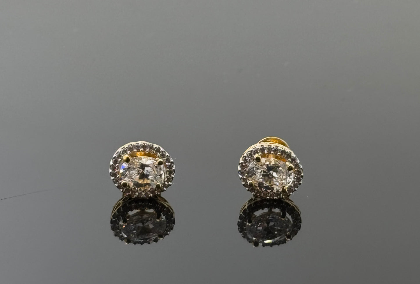 22K Solid Gold Fancy Studs ES100