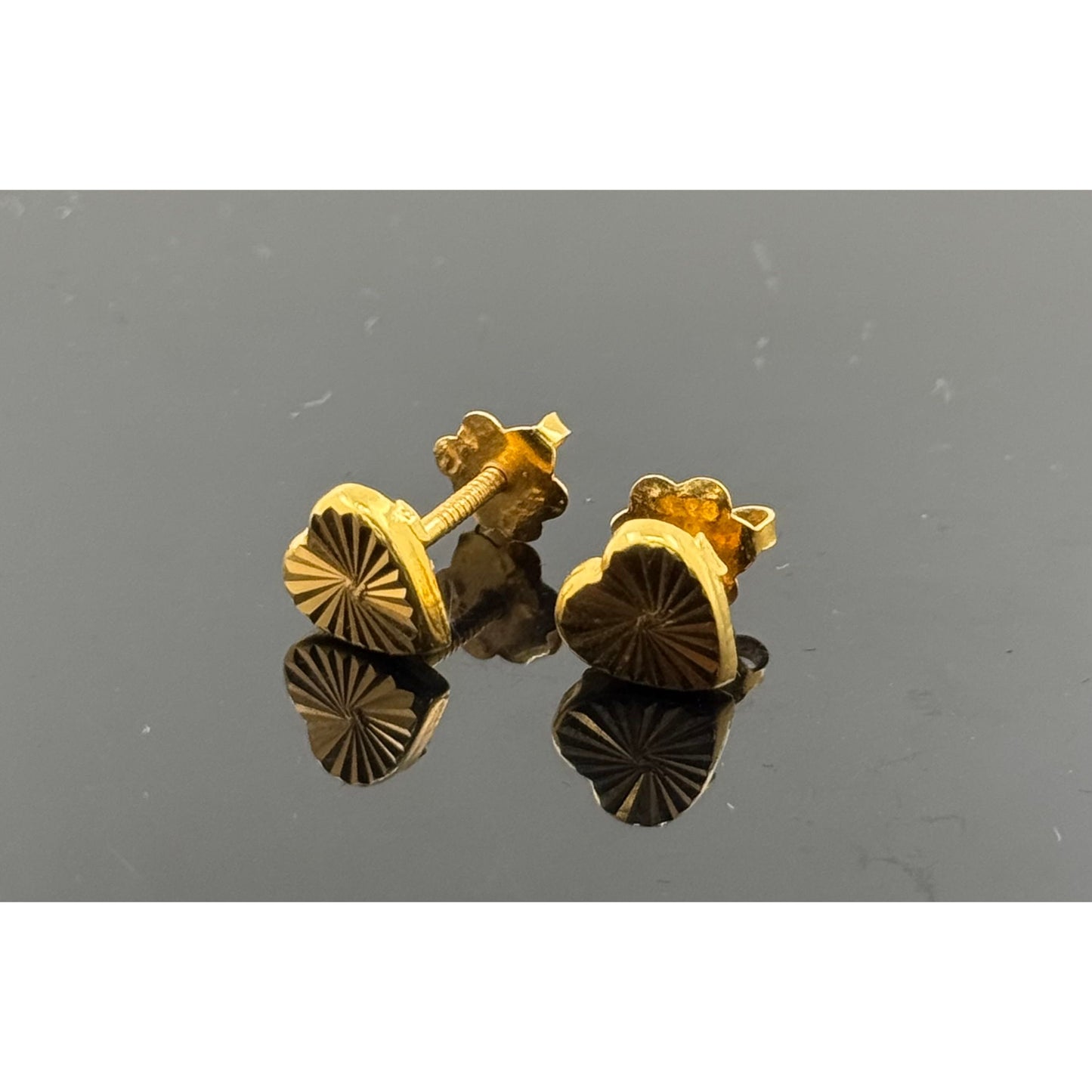 22K Solid Gold Fancy Studs ES13