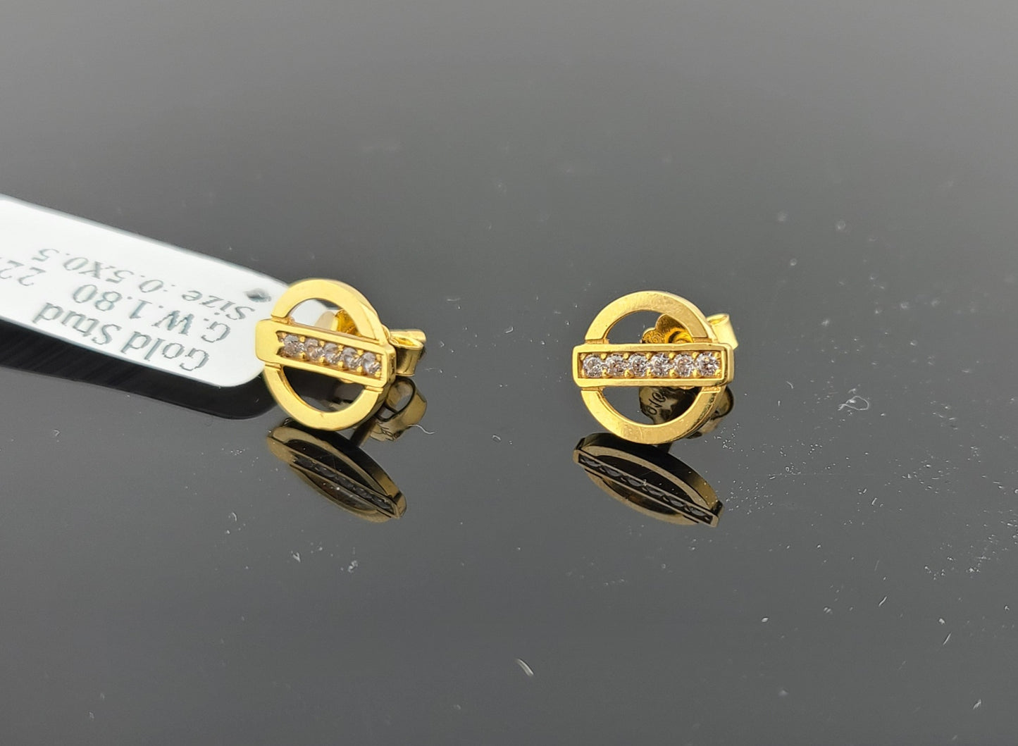 22K Solid Gold Children Studs ES1620