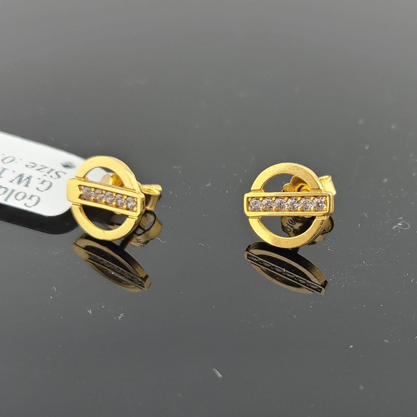 22K Solid Gold Children Studs ES1620