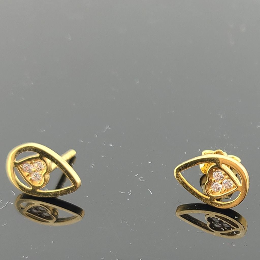 22K Solid Gold Children Studs ES1626