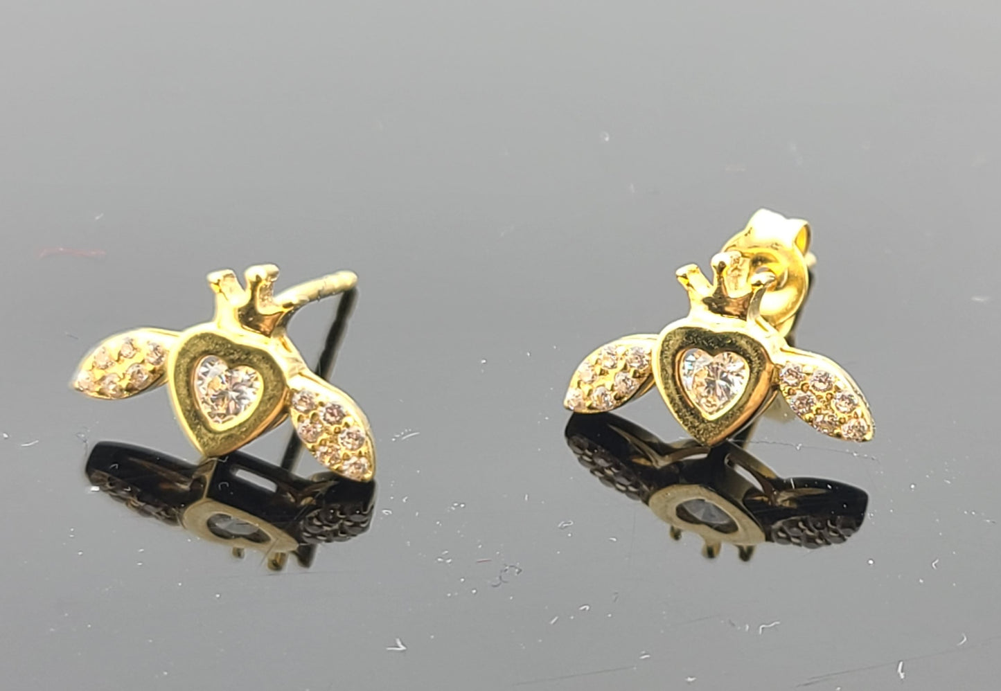 22K Solid Gold Children Studs ES1683