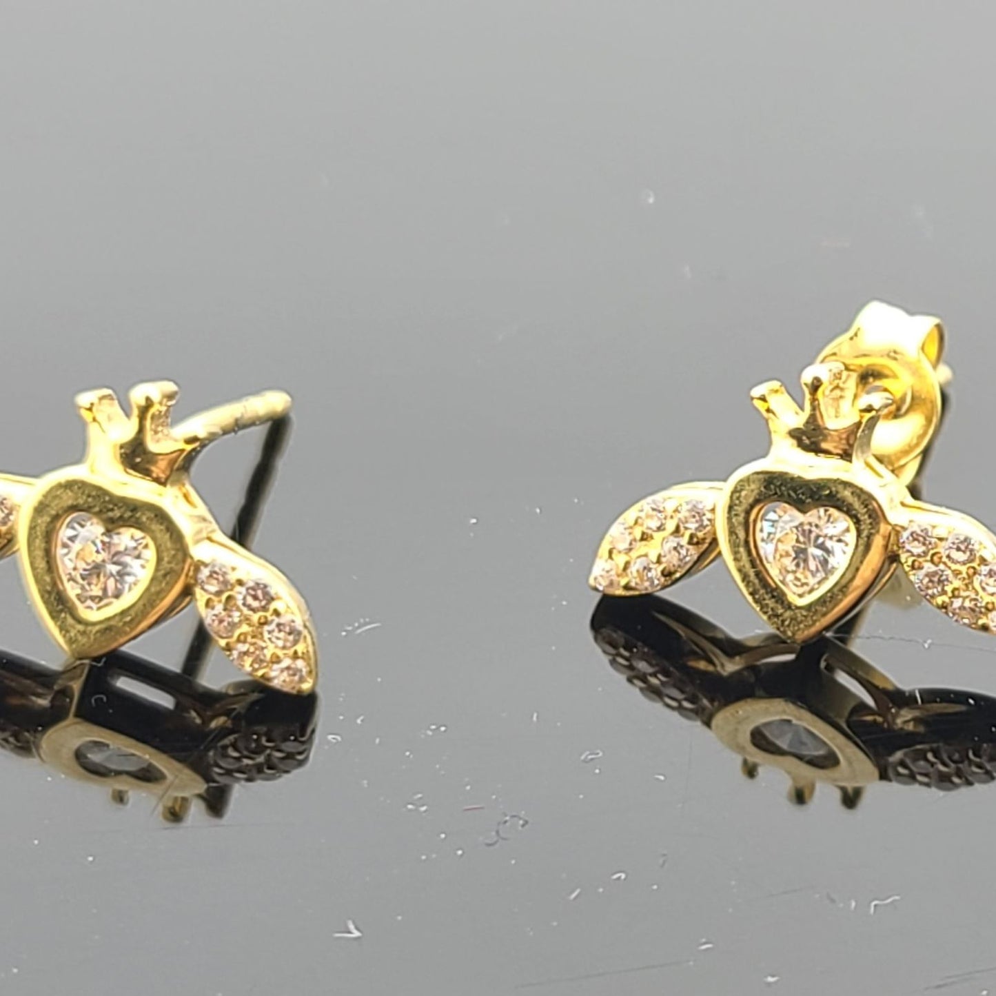 22K Solid Gold Children Studs ES1683