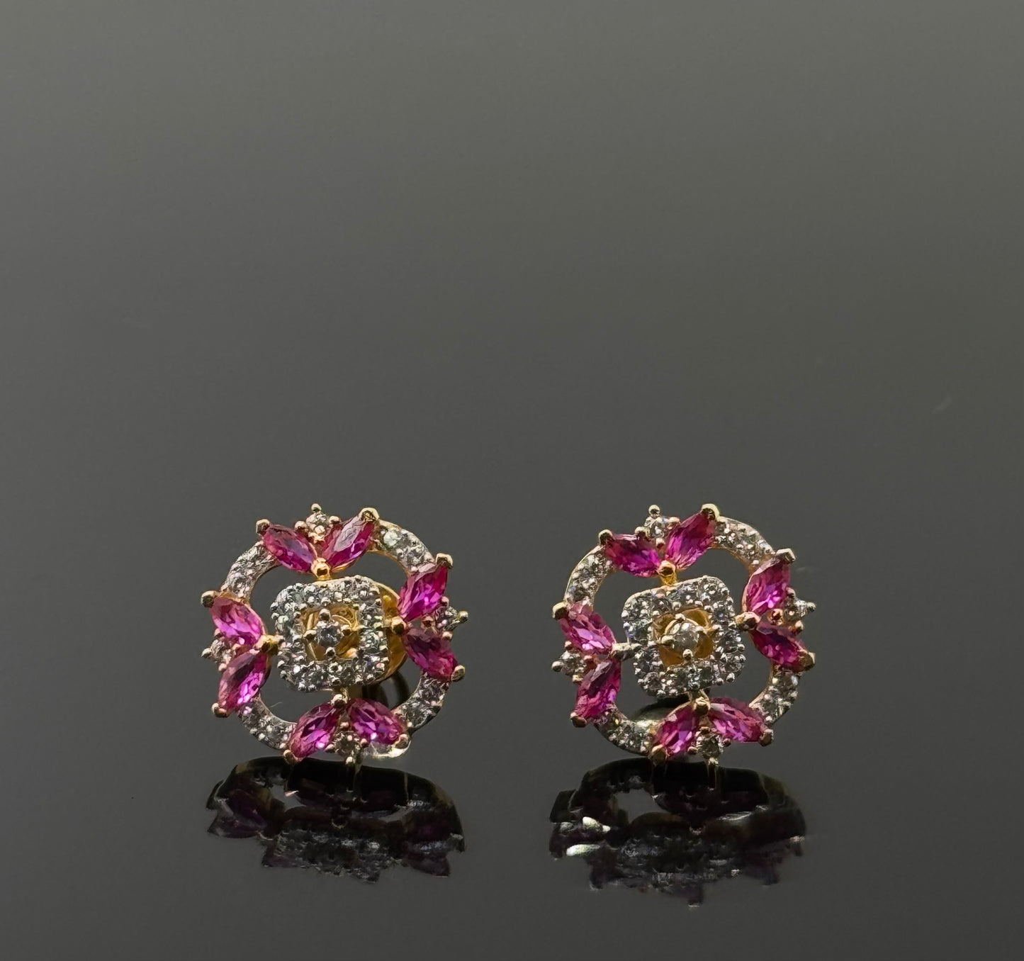 22K Solid Gold Fancy Stud5s ES185