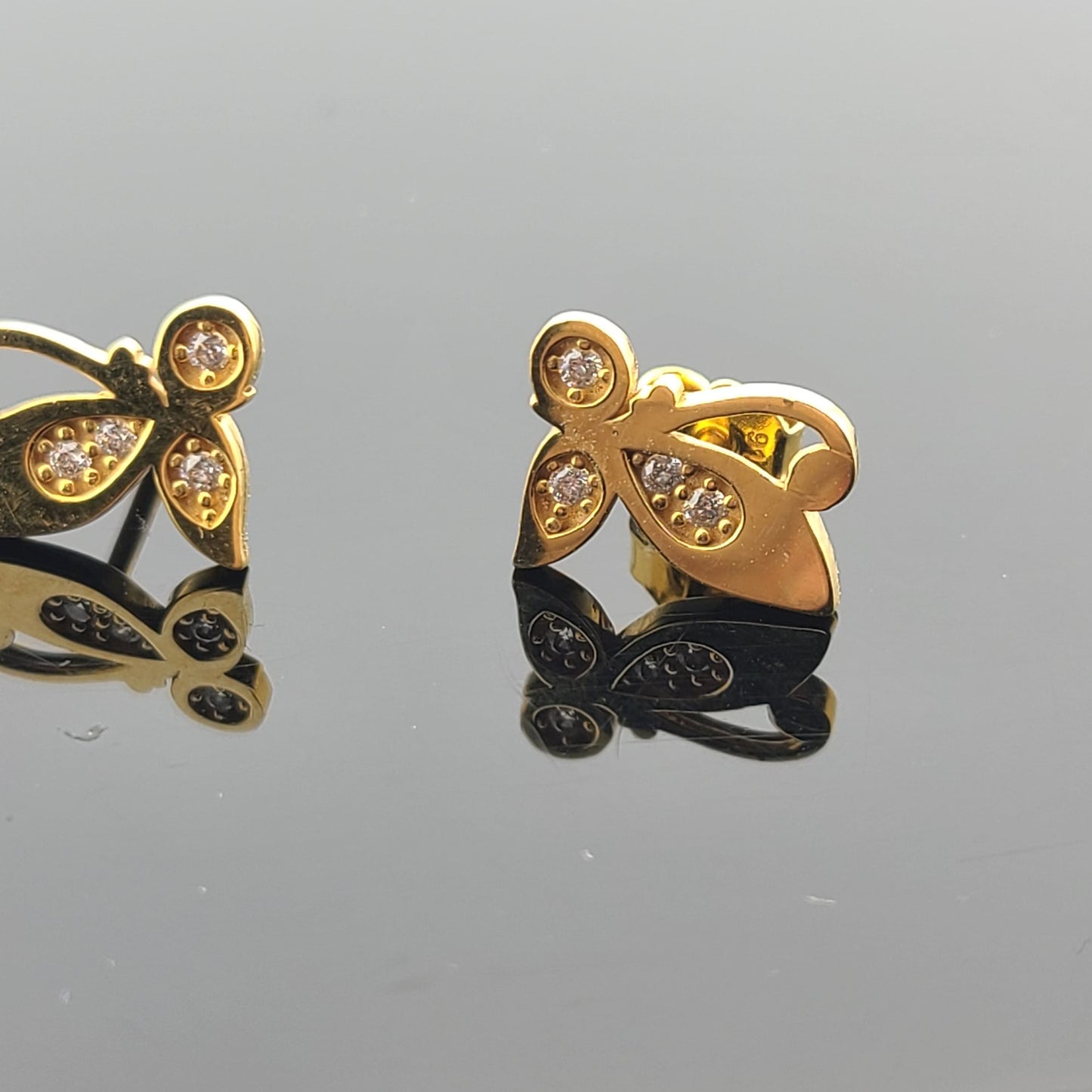 22K Solid Gold Children Studs ES1872